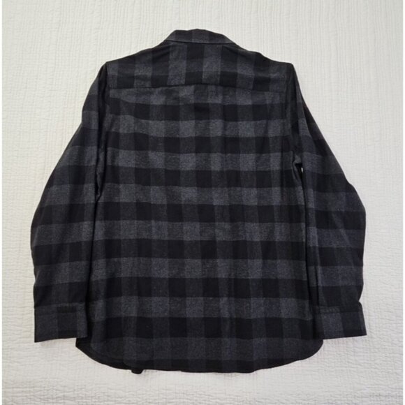 Calvin Klein Flannel Shirt Men's M Medium Black Check Long Sleeve EUC Old Money - Picture 11 of 15